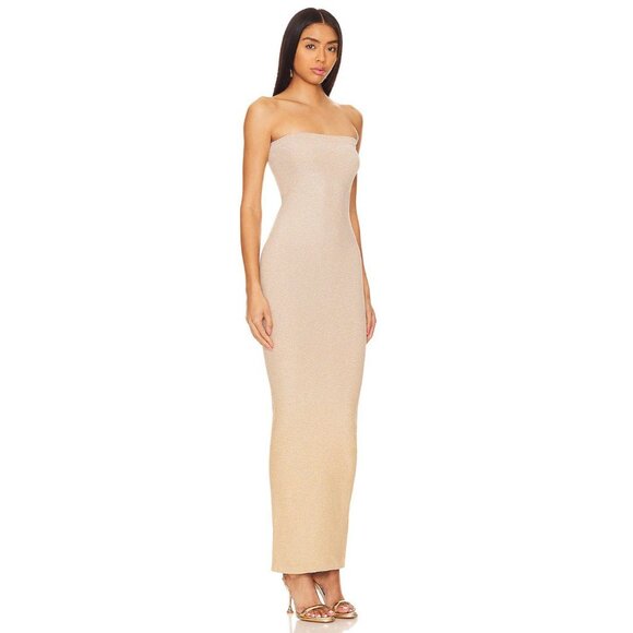 WOLFORD Fading Shine Dress Gold Shine NWT $470 - Picture 2 of 6